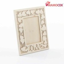 CORNICE Portafoto legno cuori