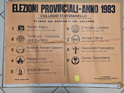 Manifesto viterbo elezioni - viterbo,