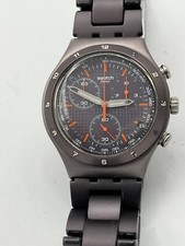 Orologio SWATCH Irony Chrono BROWN COAT (YCC4000AG)-Data-Alluminio-Crono-Ø40mm