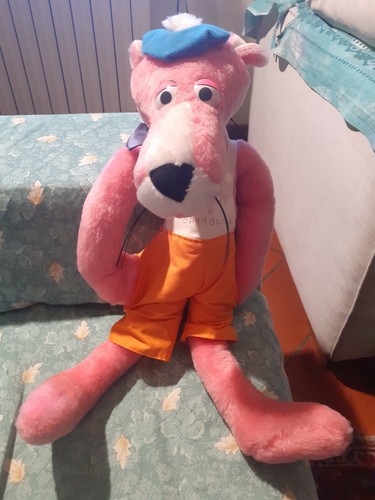 Peluche pantera rosa 47cm - rosa,