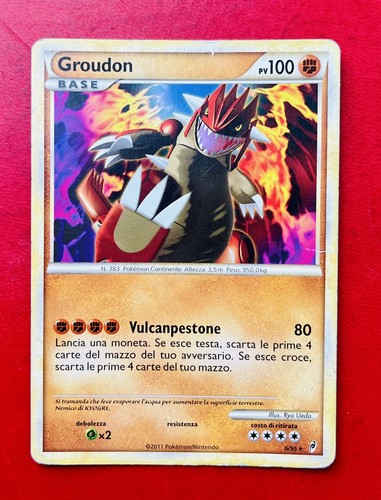 Lotto carte pokémon - pokémon, groudon