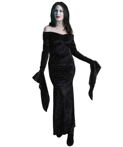 Costume morticia nero - costume,