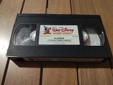 ALADDIN - VHS WALT DISNEY HOME VIDEO SOLO CASSETTA NO CUSTODIA E FASCETTA