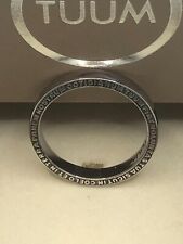 -50% Anello unisex in oro bianco 18 kt TUUM preghiera Padre Nostro misura 25/65