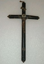 Antico Crocefisso In Legno E