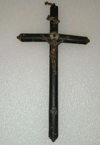 Antico crocefisso legno e - antico,