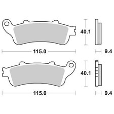 COPPIA PASTIGLIE FRENO SBS