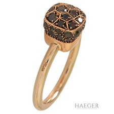 Anello Pomellato Nudo misura 53 oro giallo 750/18 carati 0,50 ct diamanti con scatola