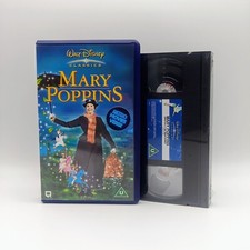 Mary Poppins VHS New and Sealed Video Tape Walt Disney Classics Blue (1964)