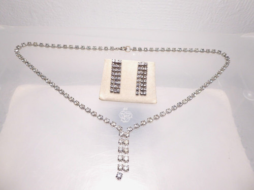 Set orecchini collier strass