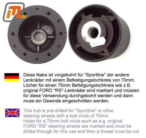 Ford fiesta mk1 mozzo - ford,