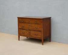 Comò cassettone Luigi XVI in legno massello di noce, '800 - L 119 cm!