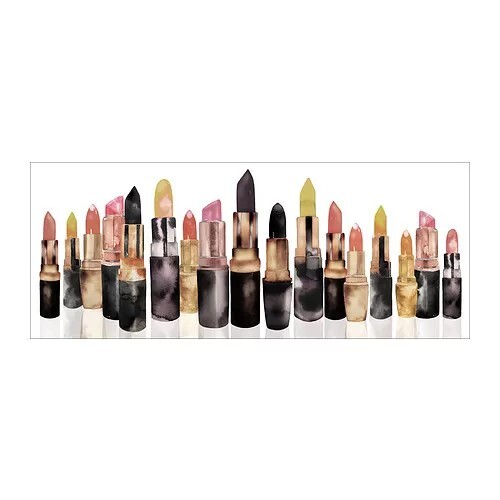 Quadro rossetto tela ikea - rossetto,