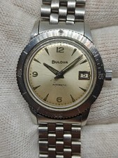 Vintage Bulova snorkel 666 diver, albino, swiss automatic, MLB - 386-3 - M9