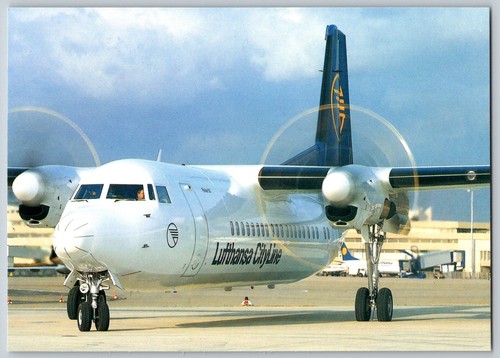Cartolina lufthansa cityline - cartolina,