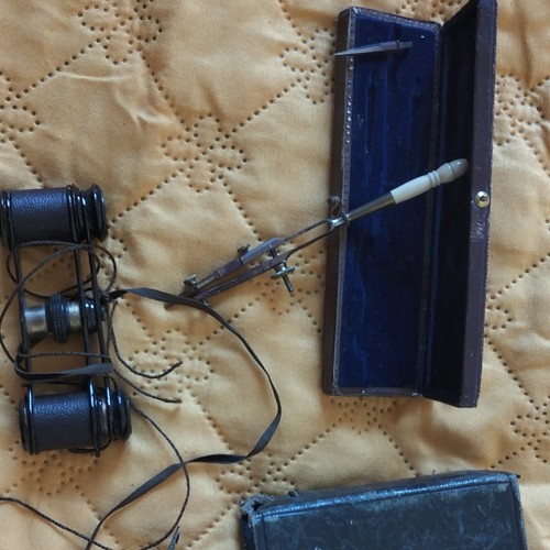 Binocolo vintage nero 10x