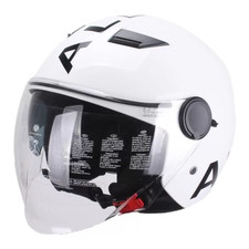 Casco Bianco con scritta Nera