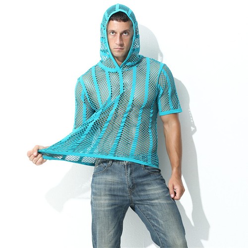 Uomo rete maglia shirt - t-shirt, top