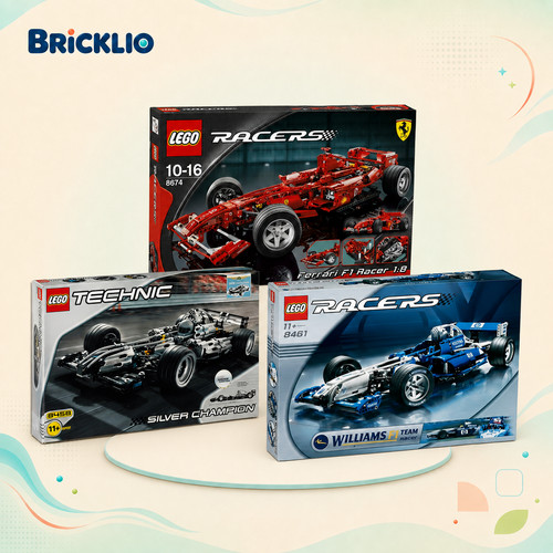 Lego technic racers 8461 8458 - lego,