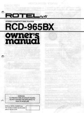Rotel RCD-965BX Lettore CD