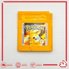 POKEMON GIALLO ORIGINALE ?? ITALIANO BATTERIA NUOVA - ADESIVO BUONO GAME BOY