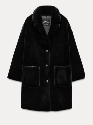 Cappotto lungo zara pelliccia - zara,
