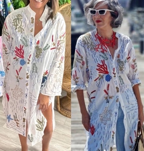 Zara kimono sea life oversize - zara,
