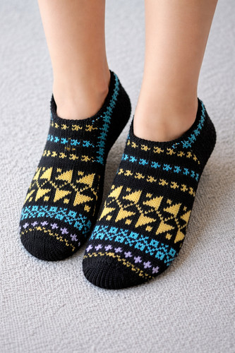 Pantofole lana con - in,