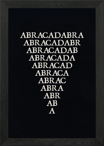 Abracadabra magic triangle