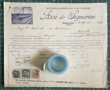 Rarissima Fattura Stabilimento