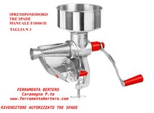 SPREMIPOMODORO PASSAPOMODORO manuale TRE SPADE Cod. F10000/II
