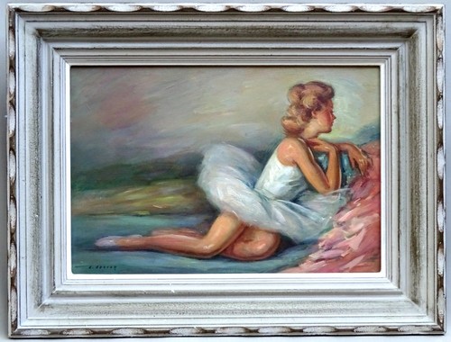 Charmante peinture huile - charmante,