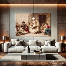 Stampa su tela orientale incorniciata araba decorazione casa arte da parete islamica decorazione parete arte