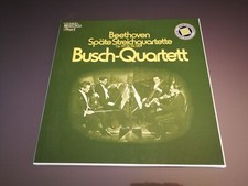 3 LP box Beethoven late quartets Busch quartett quartet