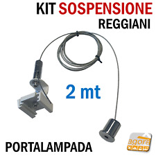 CAVO DI SOSPENSIONE L.200CM PER BINARIO ELETTRIFICATO REGGIANI BIANCO-CROMATO