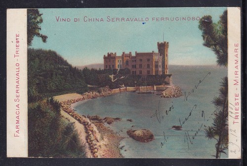 Cartolina trieste miramare - cartolina,