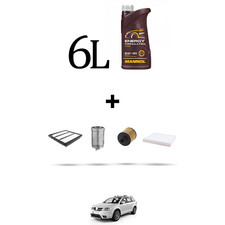 HOFFCAR Kit tagliando 4 FILTRI e 6L OLIO per Fiat Freemont 2.0 Ds 103kw dal 2011