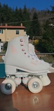 pattini a rotelle bambina oxelo bianchi in buone condizioni.