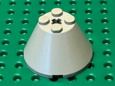 RARE LEGO OldGray Cone 4x4x2