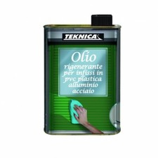Olio Rigenerante per Infissi in PVC Plastica e Alluminio 500ml Teknica