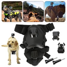Per Go Pro HD Telecamera Regolabile Cani Animali Imbracatura Schiena e Pettorina Supporto Cintura