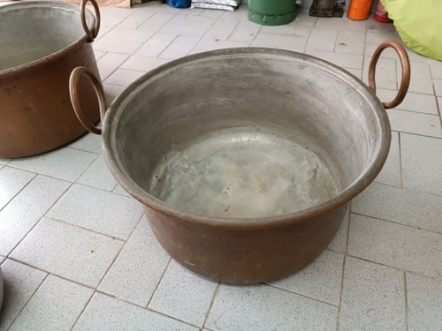 Pentola rame antico con - in,