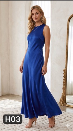 Maxi abito smanicato zara - maxi, blu
