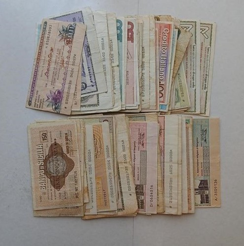 Miniassegni lotto di - miniassegni, 100