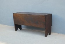 Cassapanca panca rustica in legno massello di castagno, '900 - L 136 cm!