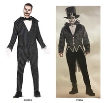 CARNEVALE HALLOWEEN VESTITO JACK SKELLINGTON NIGHTMARE BEFORE CHRISTMAS NBC UOMO