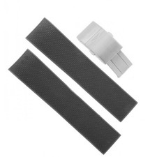 Longines Cinturino Caucciù Nero 19/17  FDA Hydroconquest Ceramic L3.780.4 Con ch