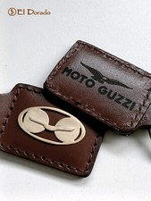 Portachiavi pelle logo Argento