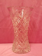 Vaso  cristallo Boemia  H. Cm. 22.5 SG Boemia Crystal Vase ^