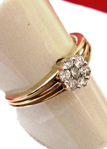 Anello brillante con - con, 7